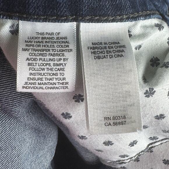 LUCKY BRAND EasyRider Women Size6/28 Regular BlueDenim Stretch Mid Rise - Picture 9 of 11